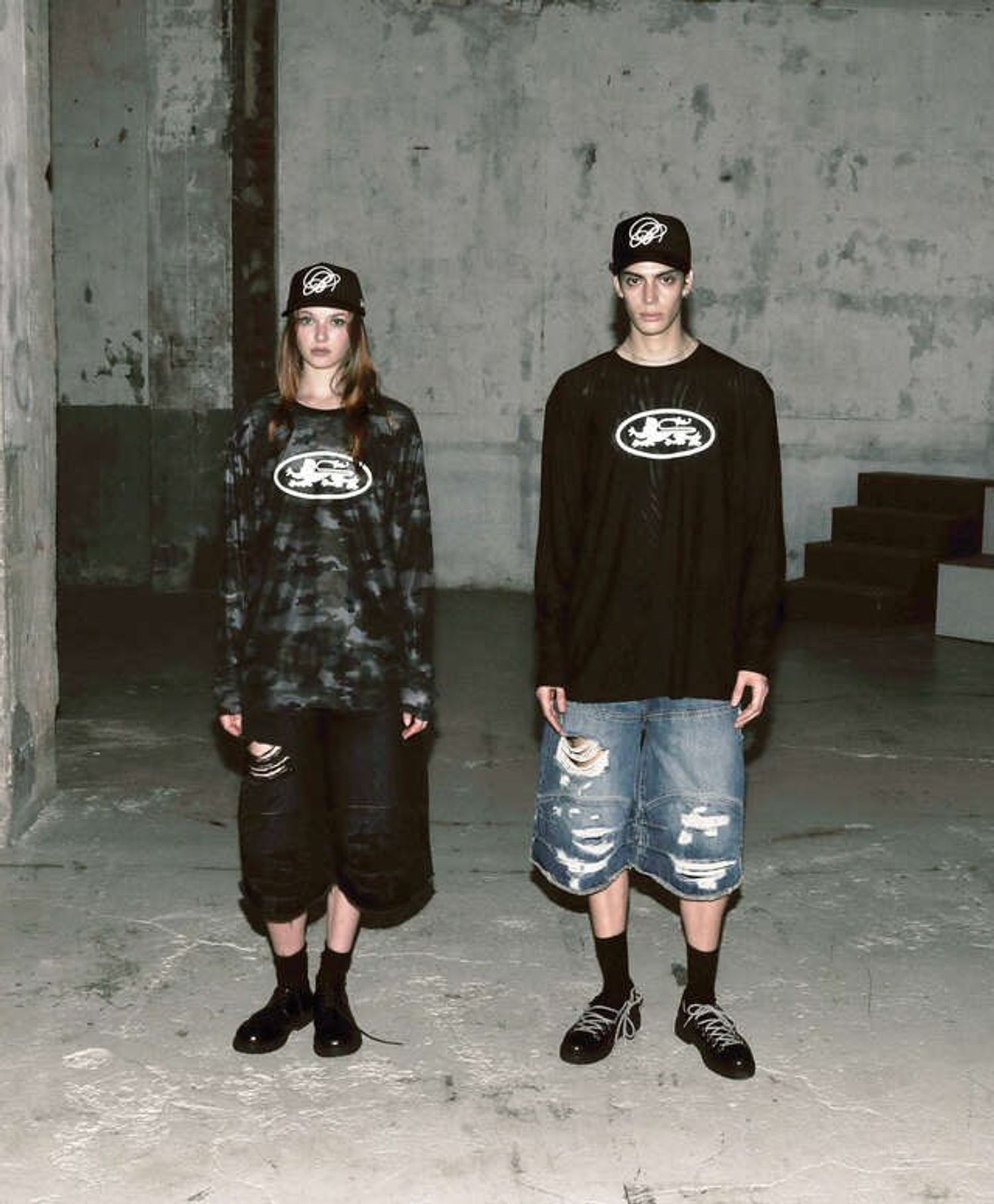 Convex Denim Long Bermuda Pants - Mid Blue