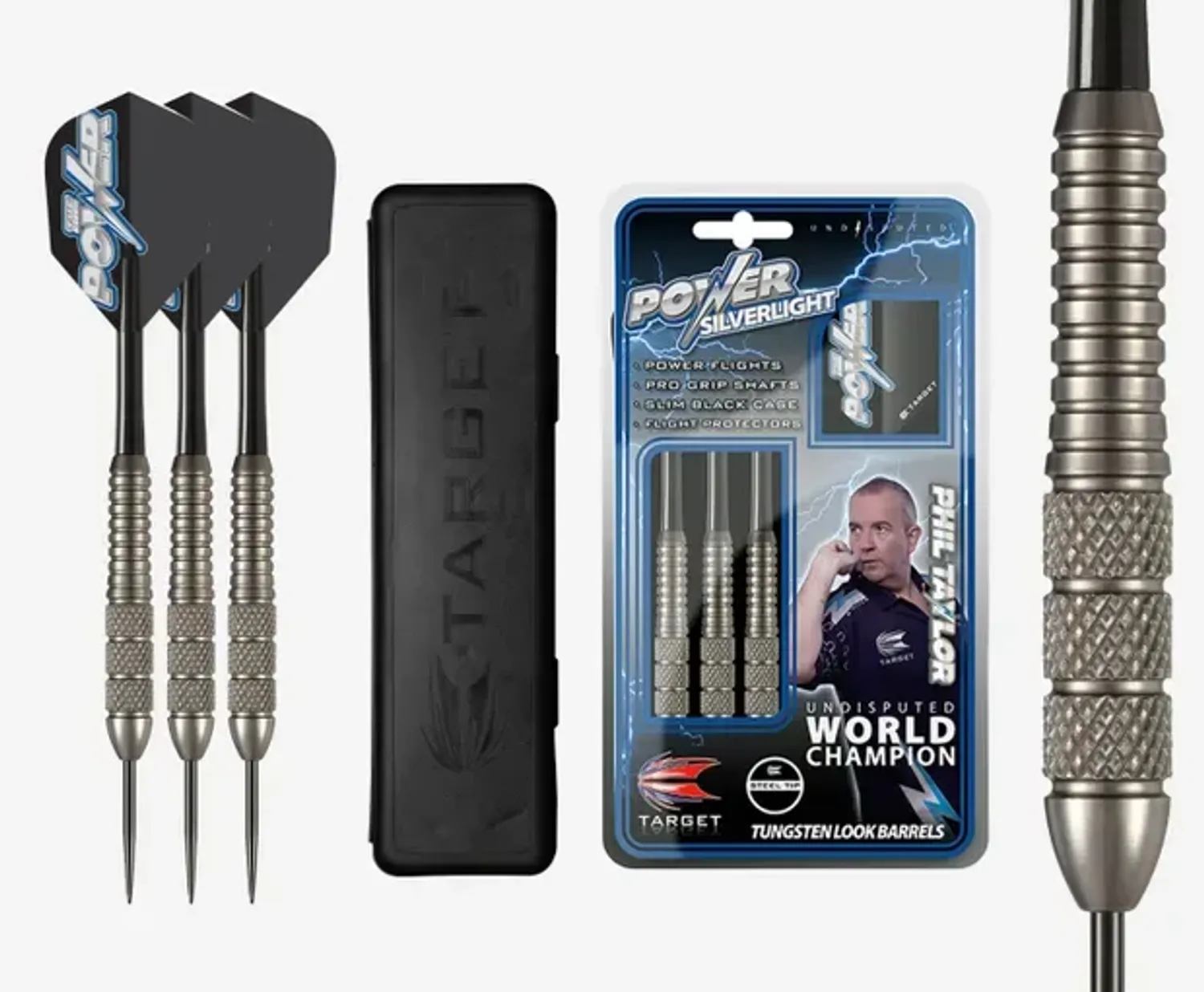 TARGET Phil Taylor Power Silverlight Brass - Steel Tip