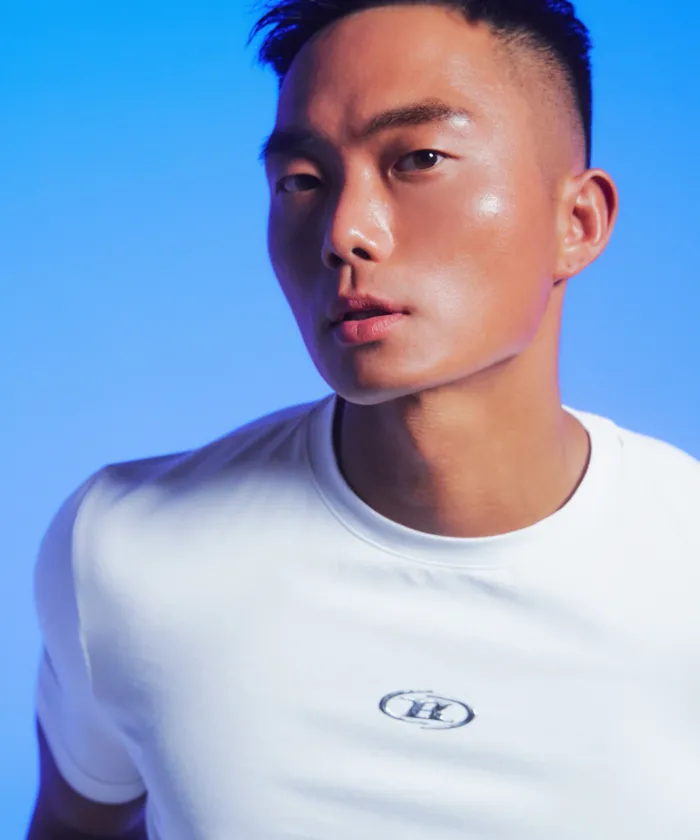 SILVER BRN MUSCLE FIT T-SHIRTS [WHITE]