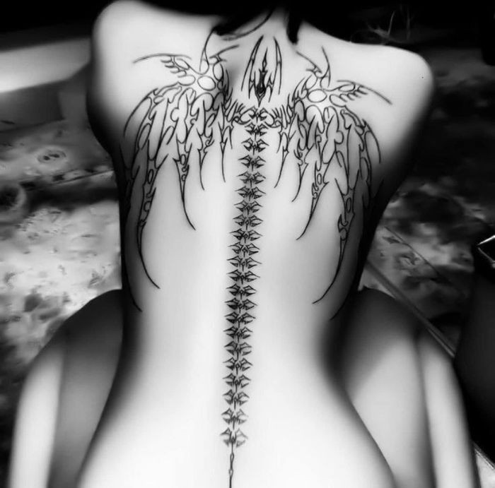 Skeleton Wings Эмэгтэй нурууны