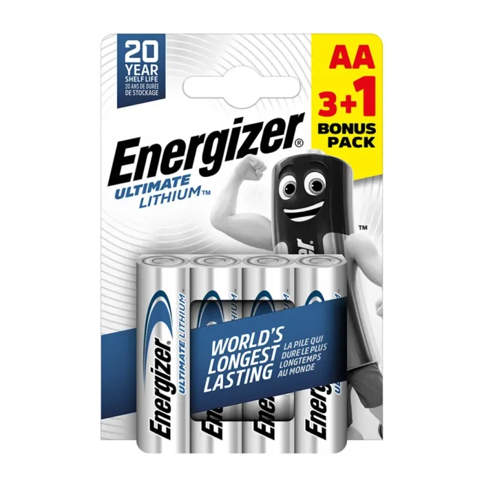 25% SALE Energizer AA Ultimate Lithium /3ea+1ea/