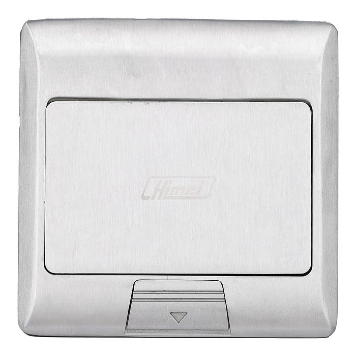 FLOOR SOCKET BOX, FLOOR SERIES, POP-UP, ALUMINIUM ALLOY,4 MODULES, SILVER