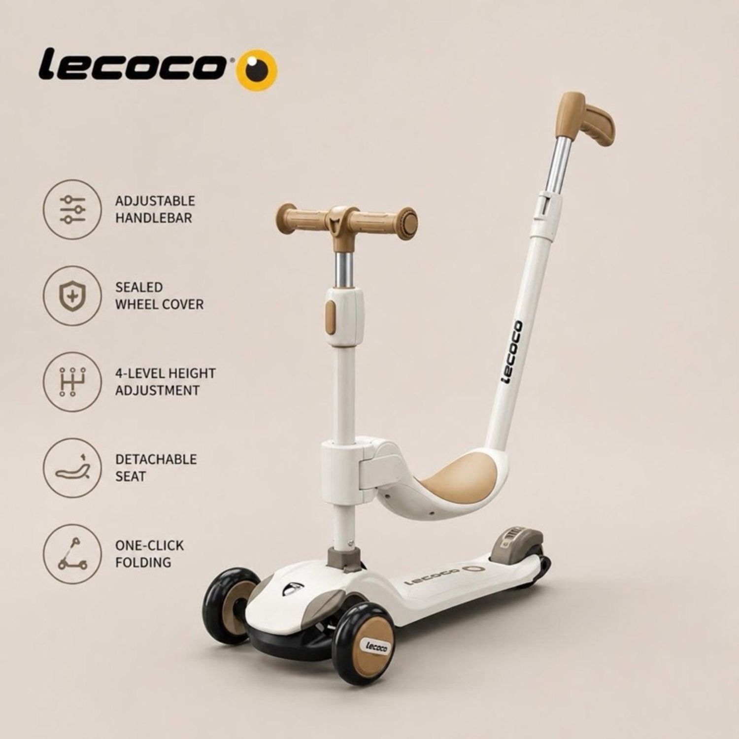 Lecoco brand суудалтай Scooter