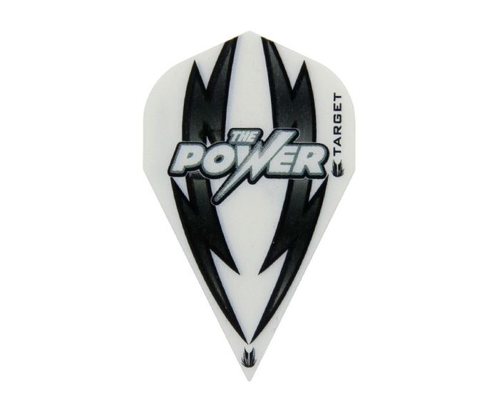 Target Power Arc Bolt White/Black Vapor Vision Dart Flights