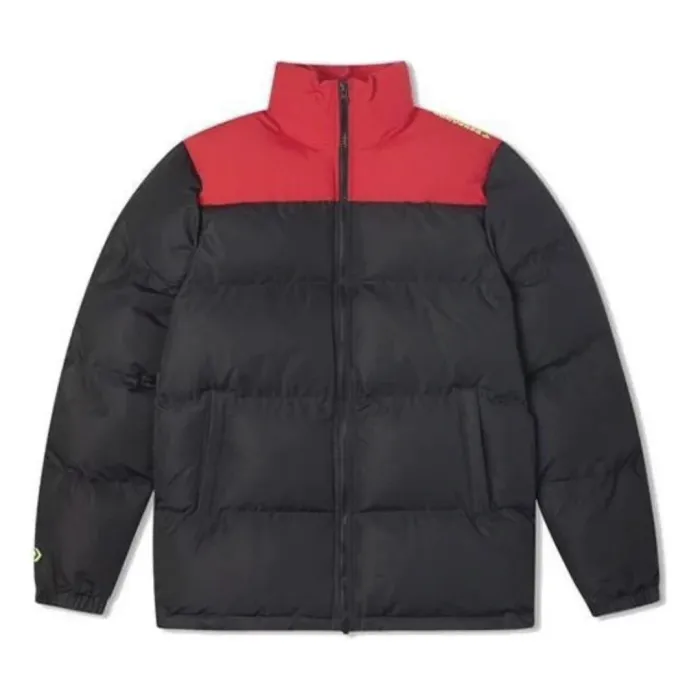 Converse Colorblock Down Jacket 'Black Red'