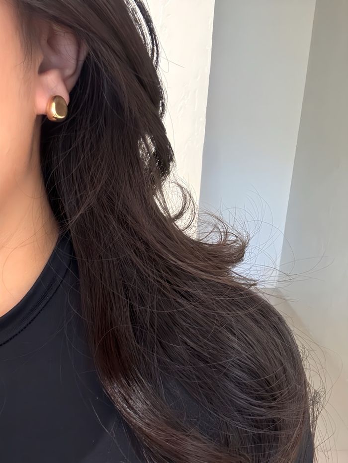 Gold plated stud earrings