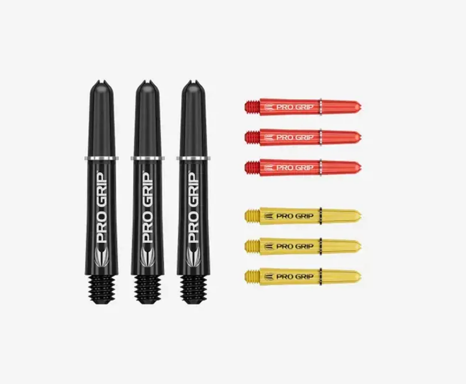 TARGET Pro Grip 3x Set Multi Shaft - Black, Red, Yellow