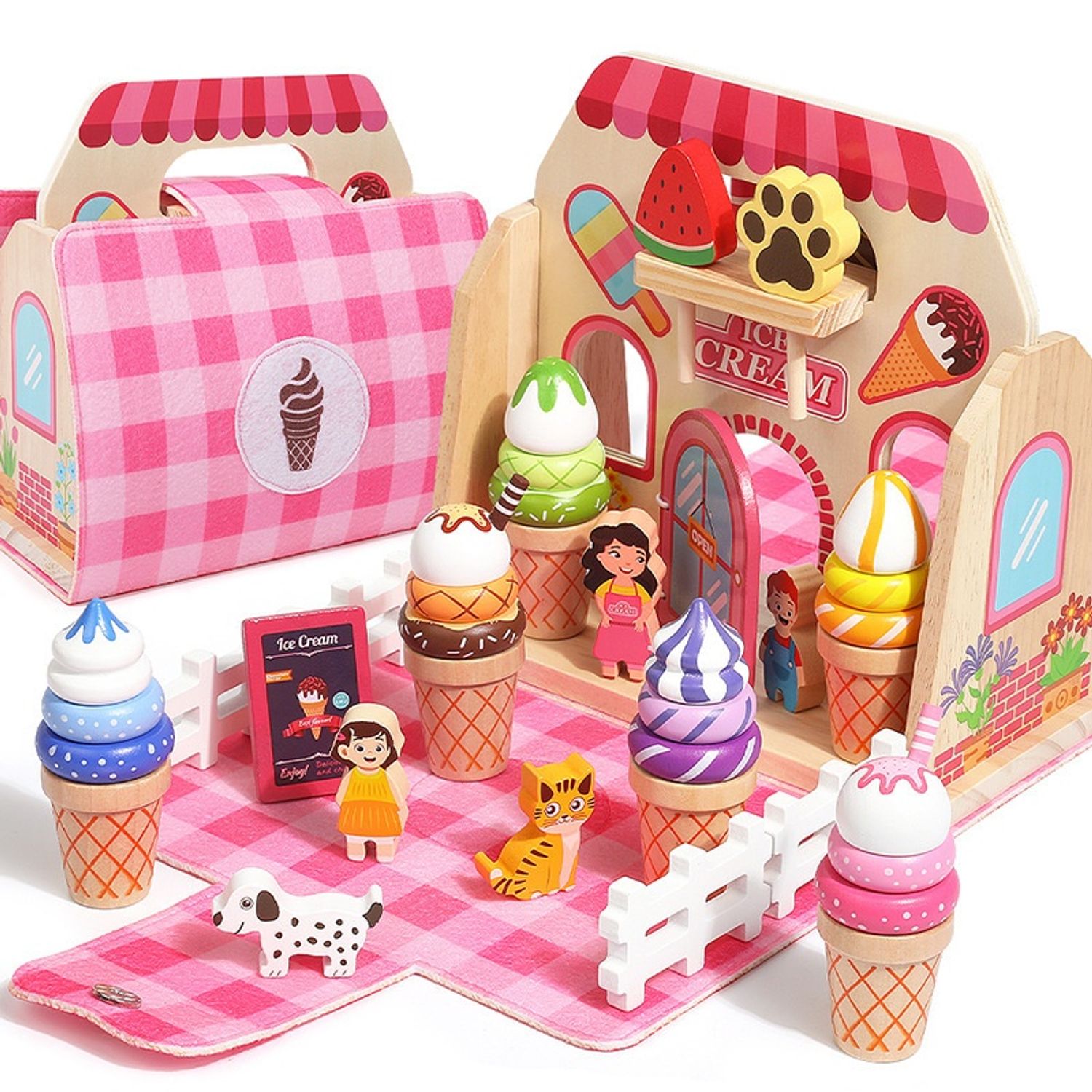 Ice cream shop set