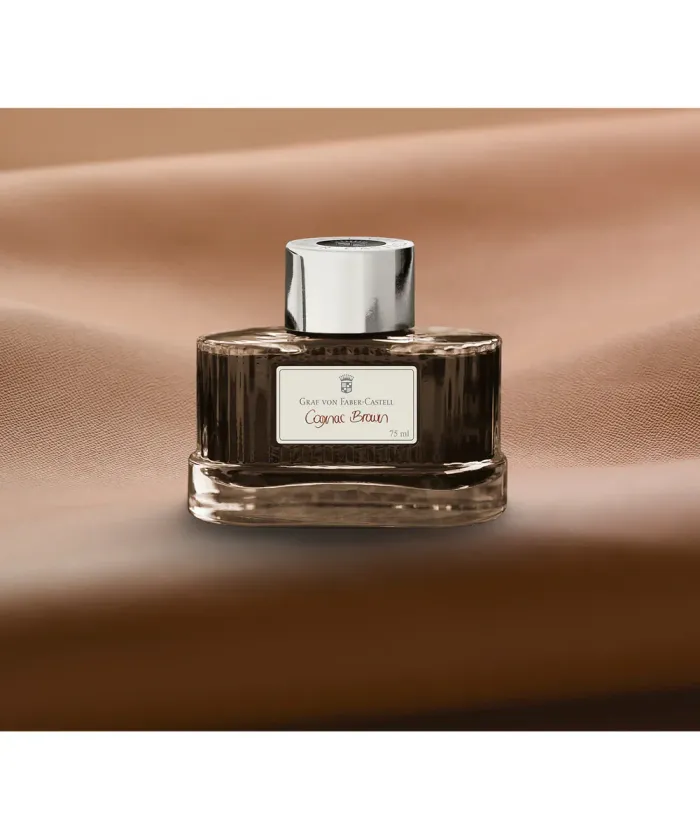 Graf von Faber-Castell Ink Bottle Cognac Brown 75ml 