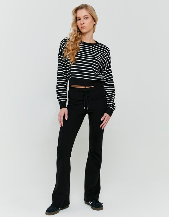 Black Knit Trousers