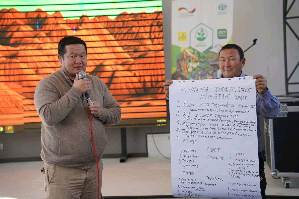 “Органик бүтээгдэхүүний тогтвортой маркетинг, нийлүүлэлтийн сүлжээ, олон талт түншлэлийг хөгжүүлэх” сэдэвт сургалт зохион байгуулагдлаа.