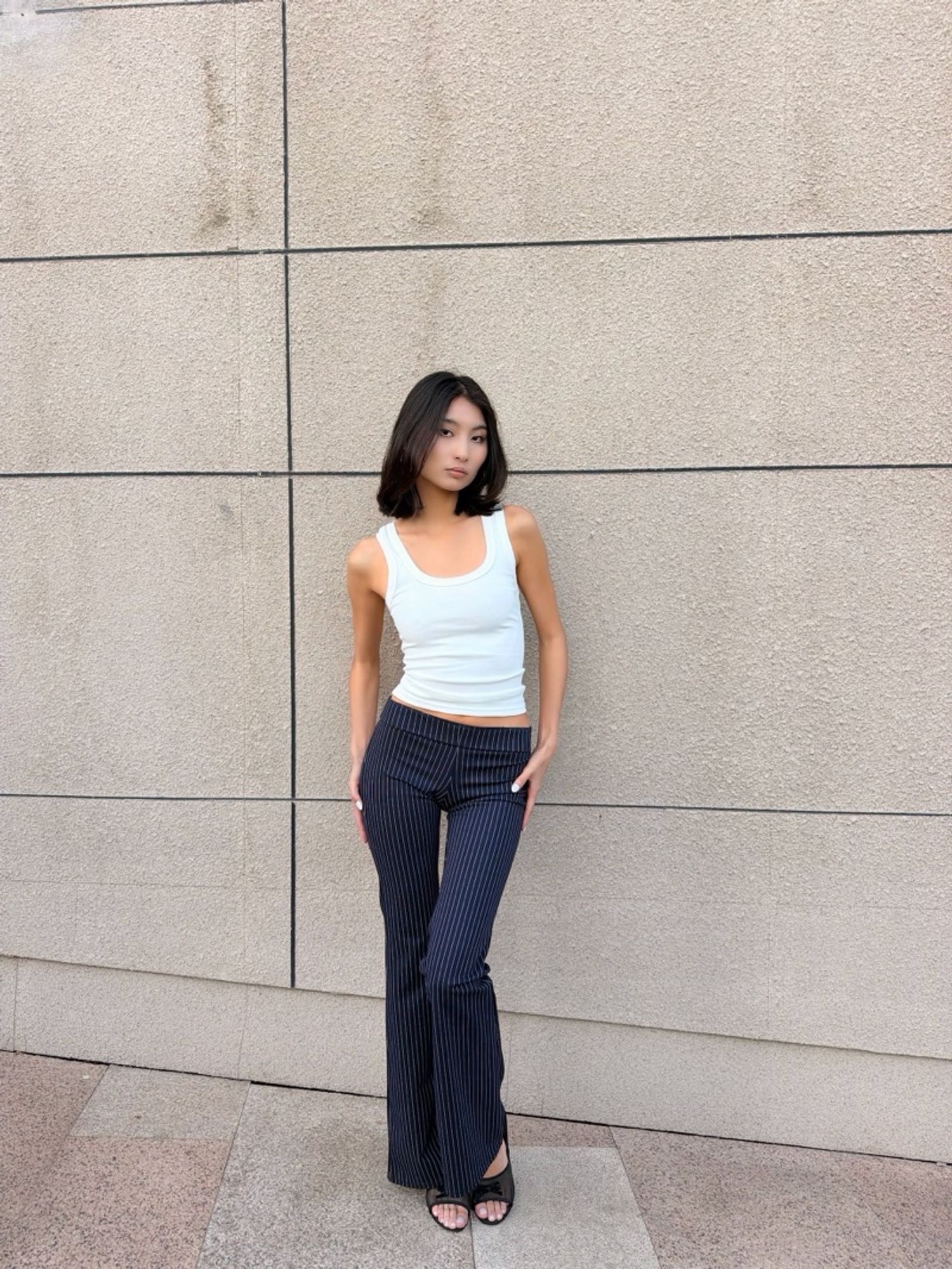 BOOTCUT flare pants /хөх/