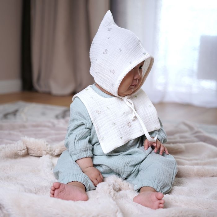 Муслин гринкел 3 хос-Ногоон-Морьтой загвар