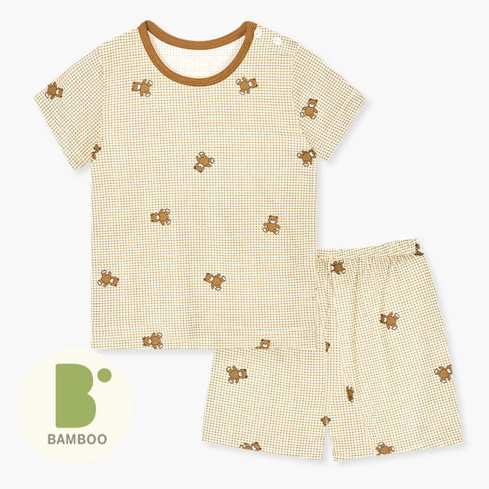 Waffle bear bamboo 