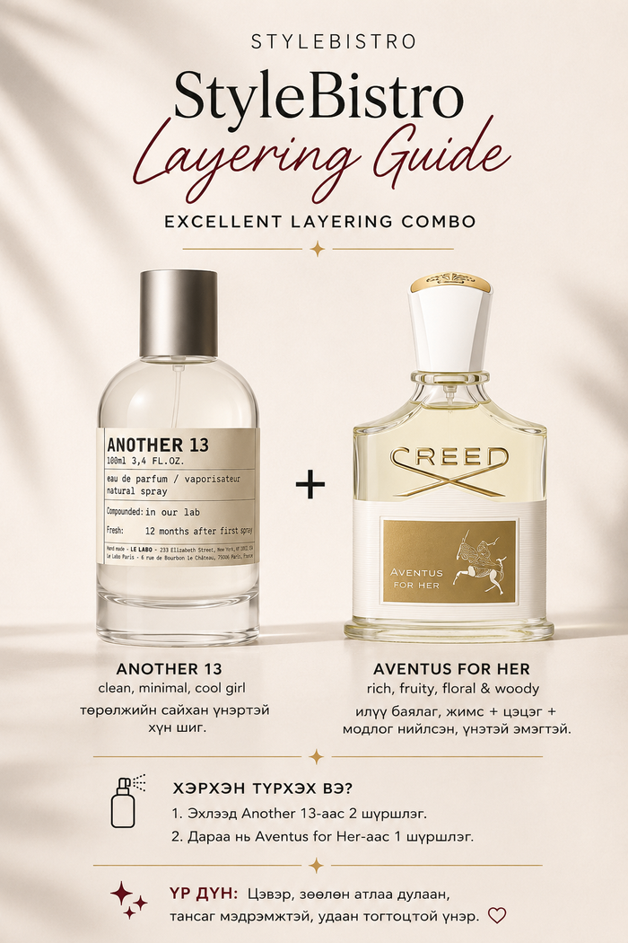 Creed Aventus for Her+Le Labo Another13