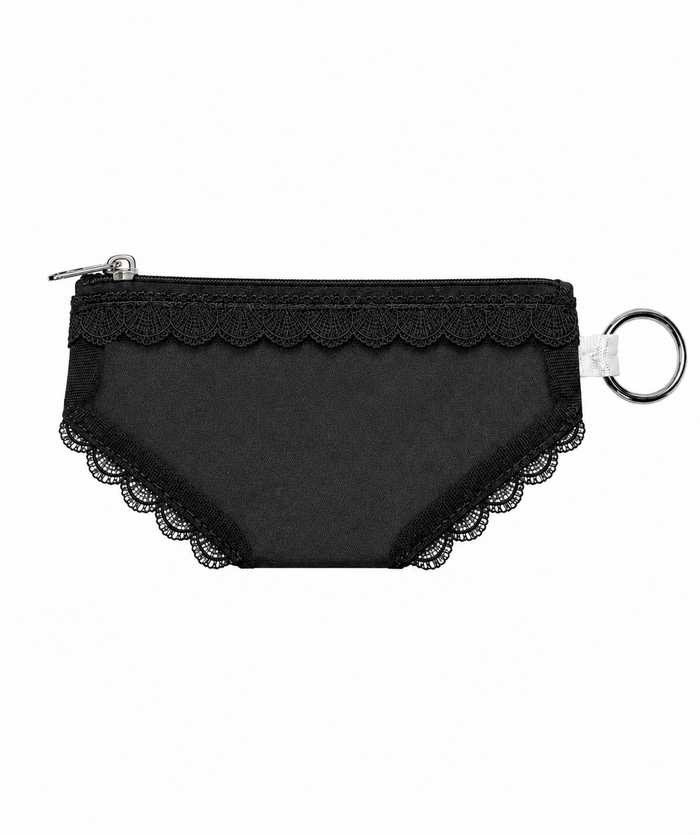 Scalloped Lace Zip Pouch