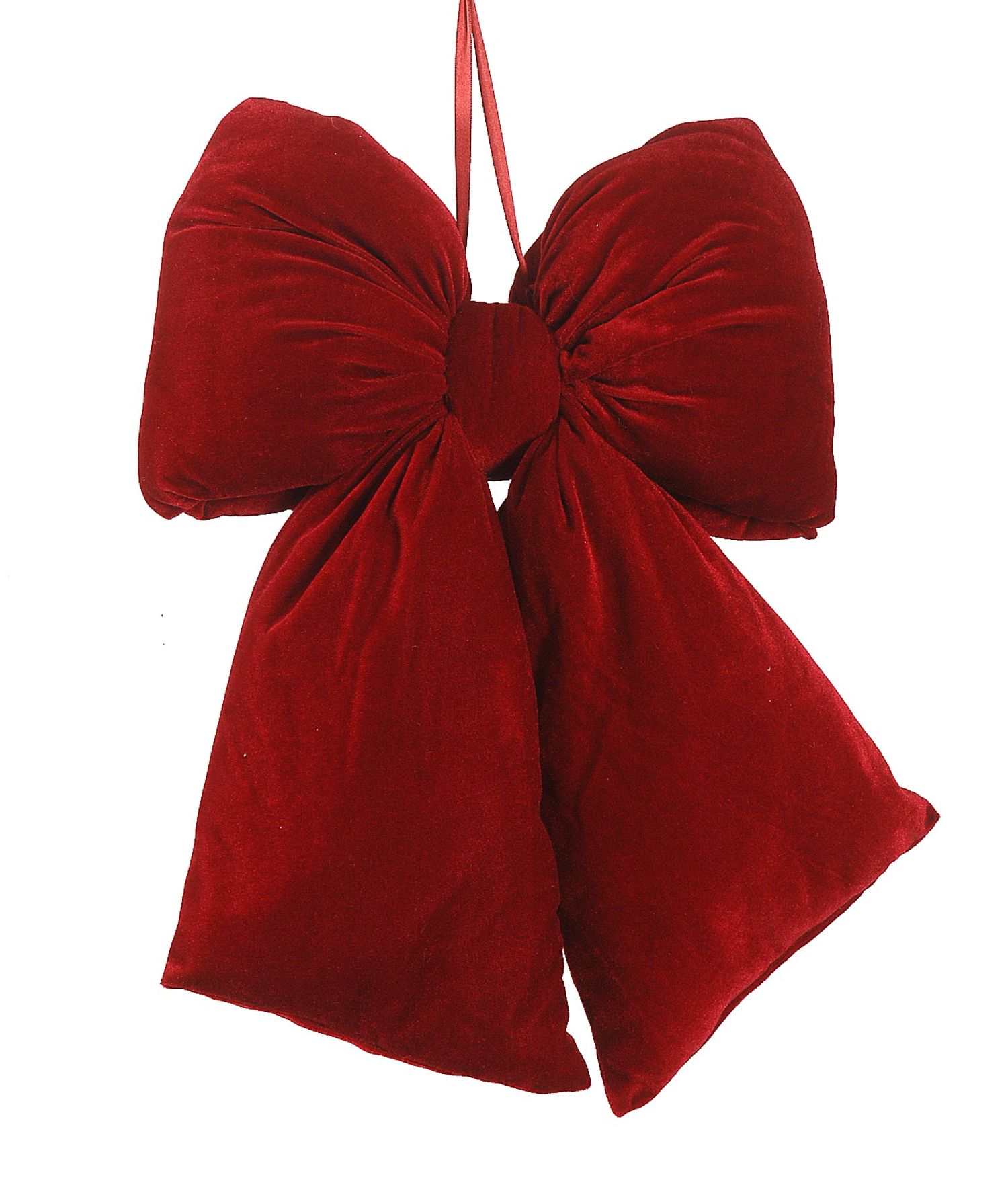 Velvet burgundy bow