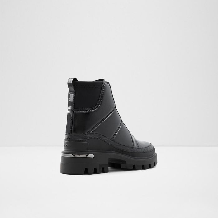 PUFFERSTEP-1-Jet Black-Ladies Boots
