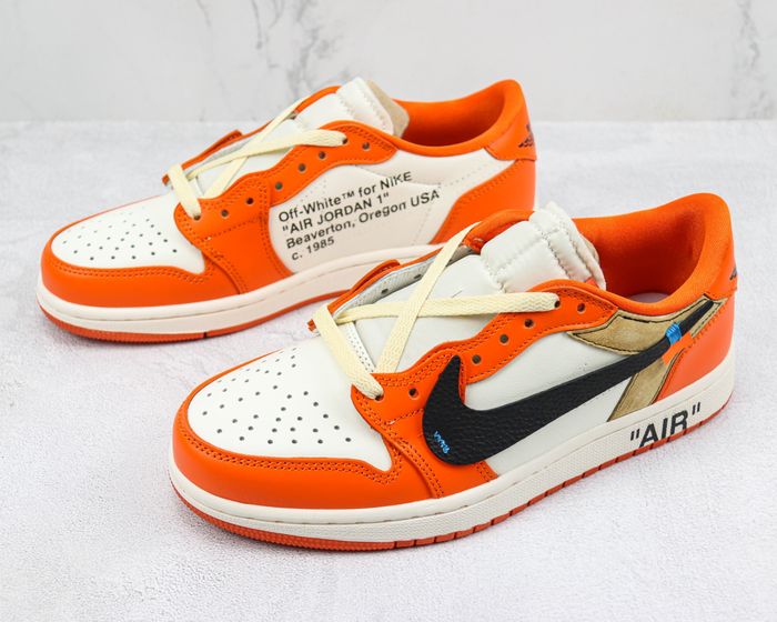 CUSTOMIZED AIR JORDAN 1 LOW X OFF-WHITE ORANGE