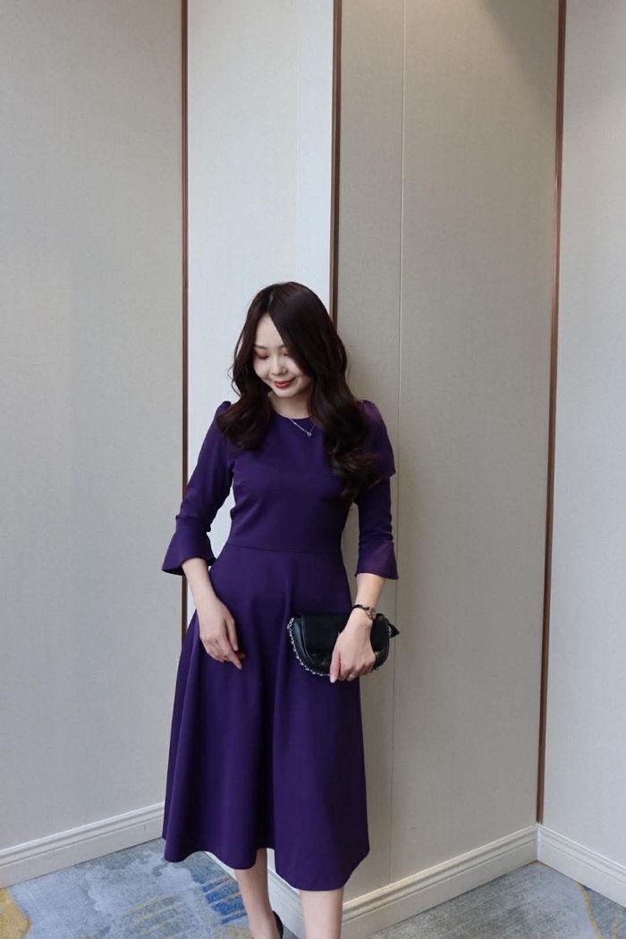 Purple elegant DRESS
