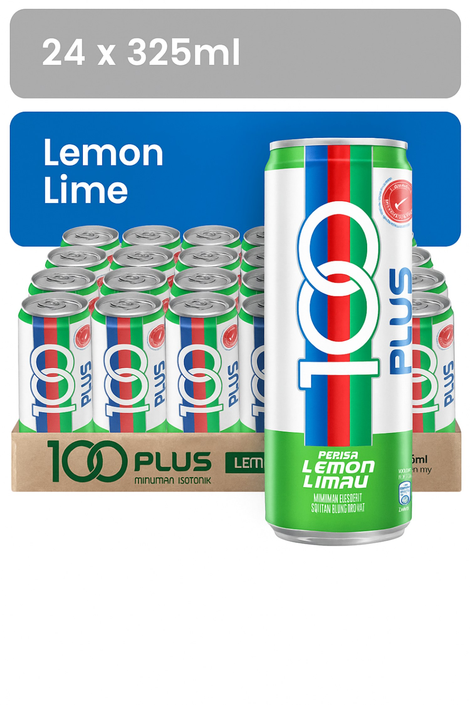 100Plus Lemon Lime 325ml (лаазтай хайрцгандаа 24ш- тэй)