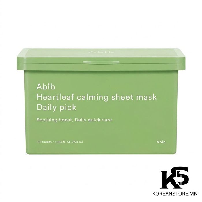 Abib Heartleaf Calming Sheet Mask Daily Pick (30 sheets)