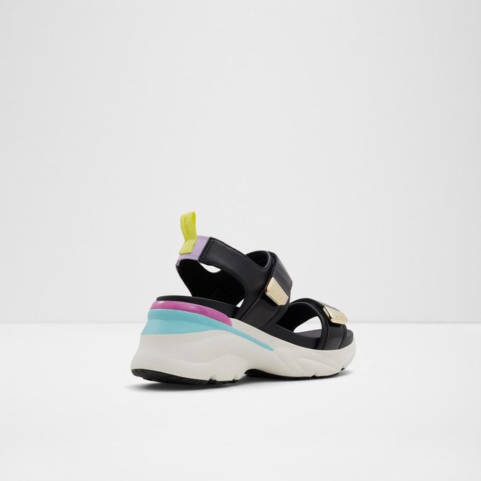 COLBIE-4-OPEN BLACK-Lady Cas Sandals