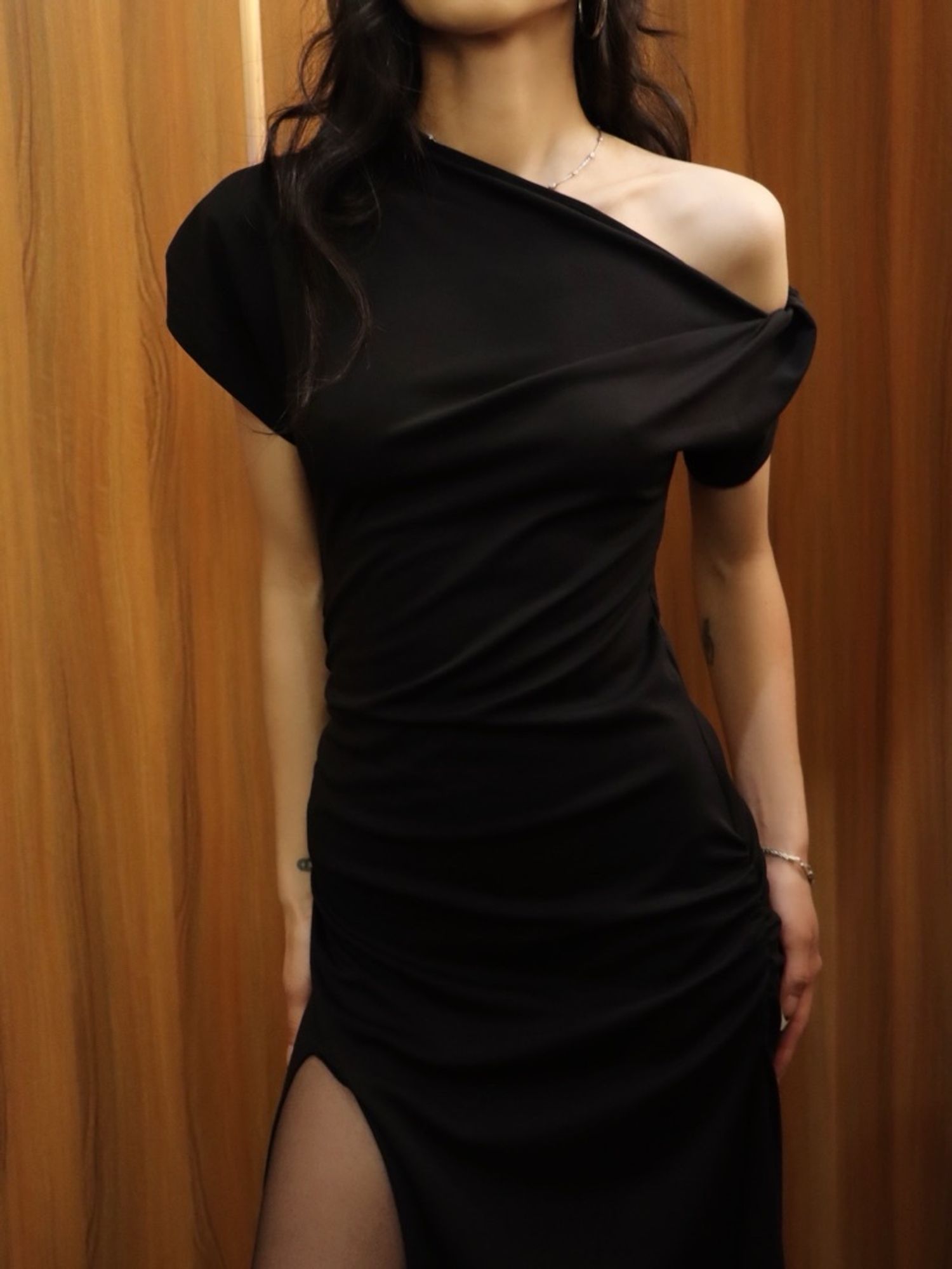 Off shoulder maxi dress