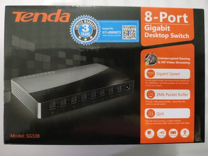 Tenda desktop 8port Gigabit switch