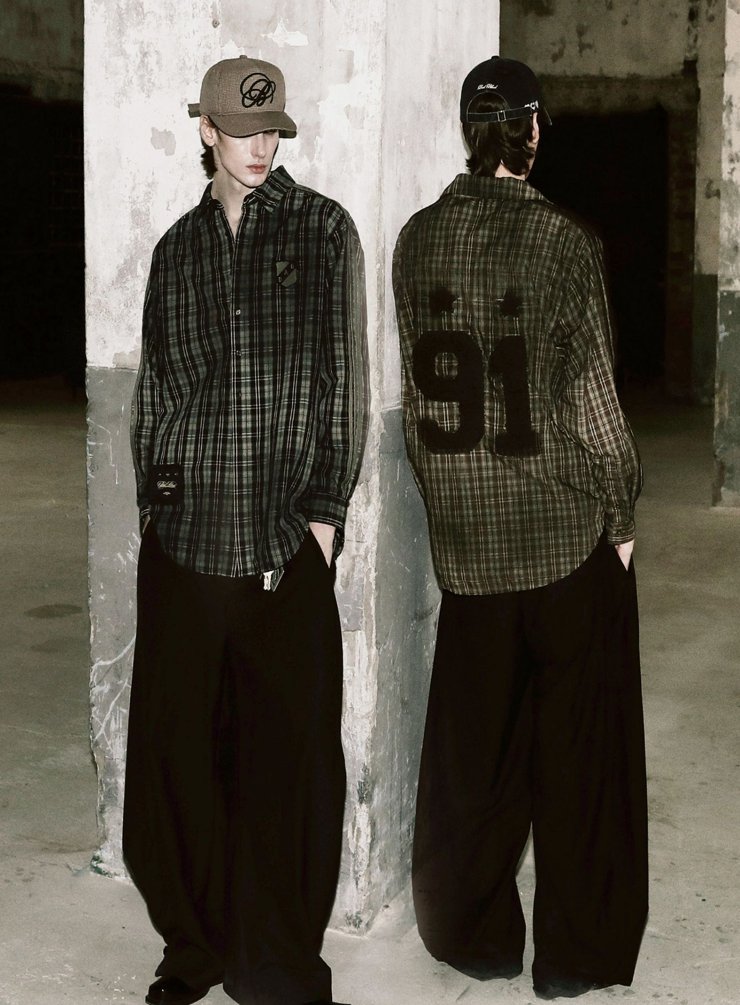  Vintage Billy Check Shirt Large Fit - Brown