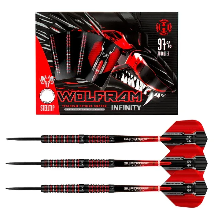 HARROWS Wolfram Infinity 97% Steel Tip Darts