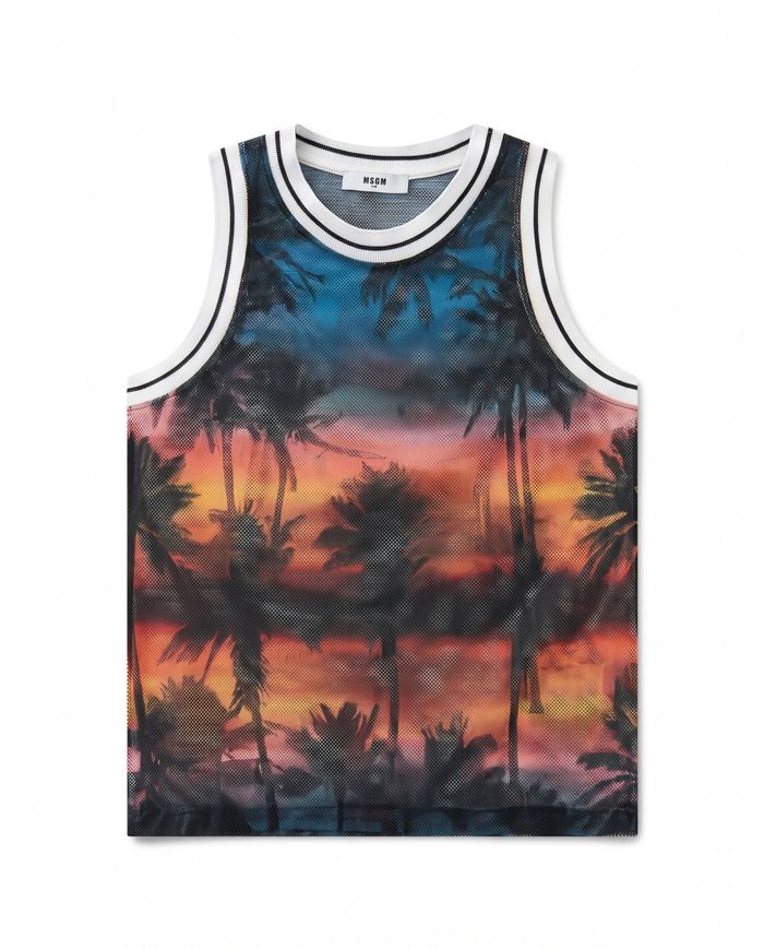 JERSEY T-SHIRT, MESH TANK TOP