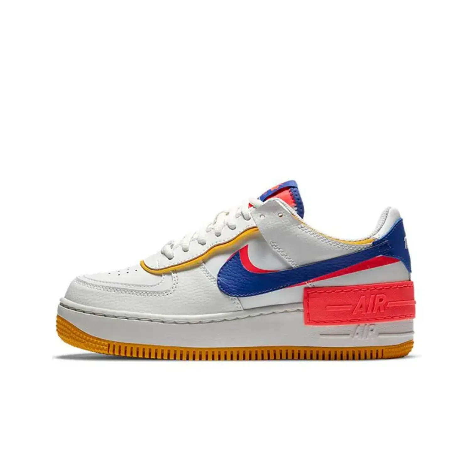 Nike Air Force 1 Low Shadow White Flash Crimson Astronomy Blue 