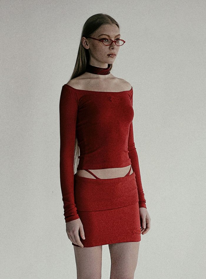 Beyond Soft Off-Shoulder Top - Carmine