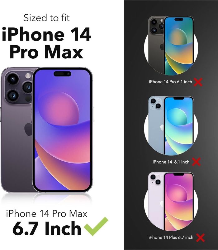 iPhone 14 ProMax Уналтаас Хамгаалсан, Утасгүй Цэнэглэдэг, Шарладаггүй Кэйс 