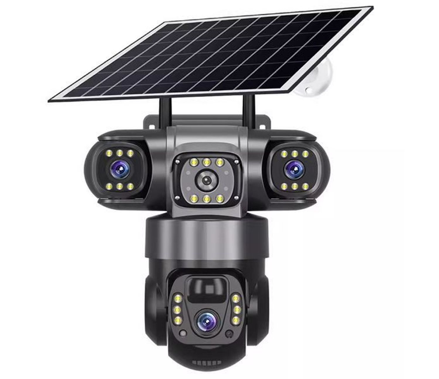 V380pro solar-powered 4G triple lens wireless 6MP camera 