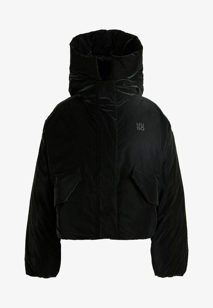 𝗛𝘂𝗴𝗼 𝗕𝗼𝘀𝘀 - 𝗢𝘃𝗲𝗿𝘀𝗶𝘇𝗲𝗱 𝗳𝗶𝘁 𝘃𝗲𝗹𝘃𝗲𝘁 𝗹𝗼𝗼𝗸 𝗵𝗼𝗼𝗱𝗲𝗱 𝗷𝗮𝗰𝗸𝗲𝘁