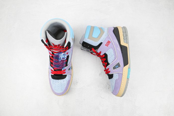 Louis Vuitton Trainer Sneaker Boot Purple