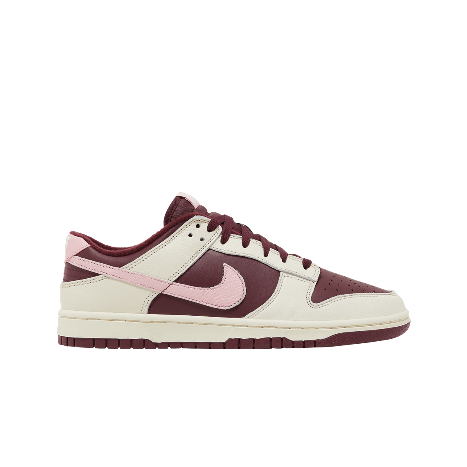 NIke Dunk Low Retro Night Maroon and Medium Soft Pink