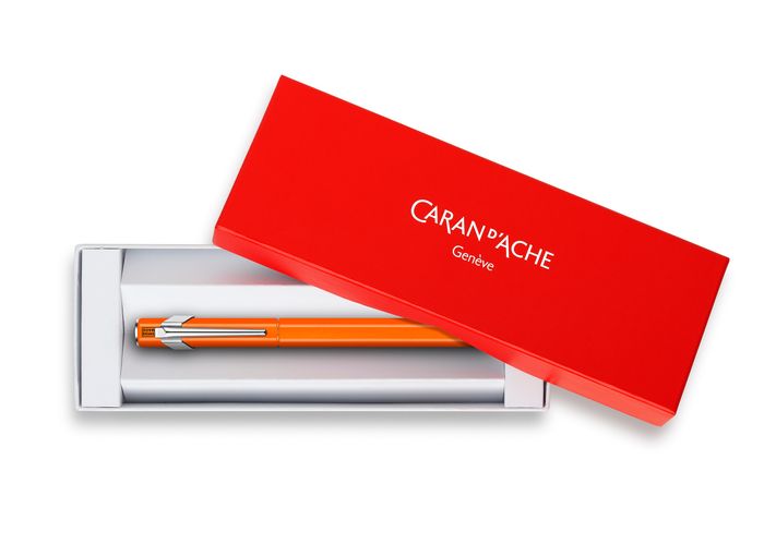 Caran d'Ache  849 Fountain Pen Orange  Medium Nib 