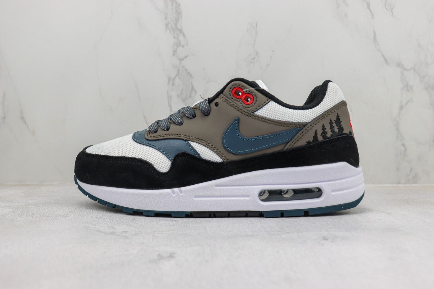 Nike Air Max 1 PRM Escape Treeline State Blue  Black Soft Grey 