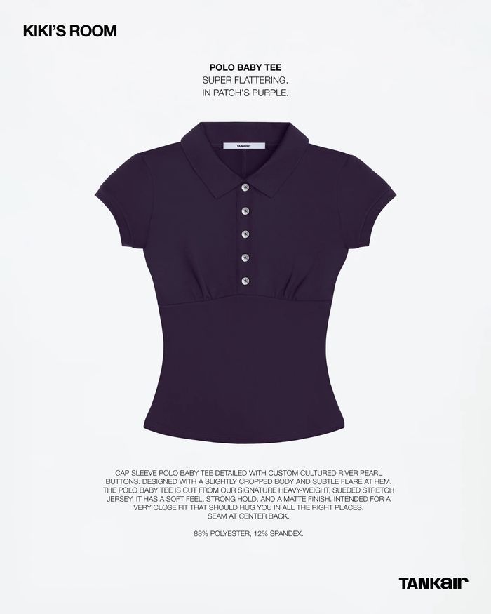BABY POLO TEE IN PURPLE