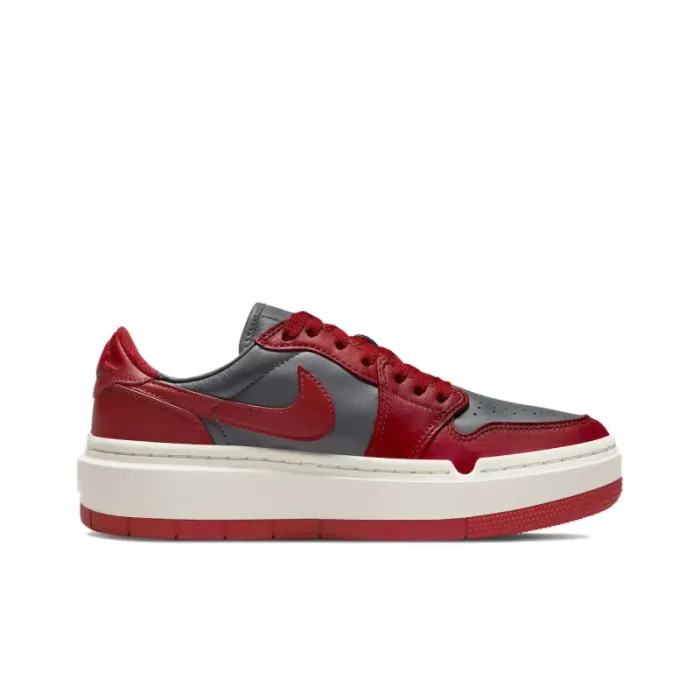 Jordan 1 Elevate Low Dark Grey Varsity Red Women's