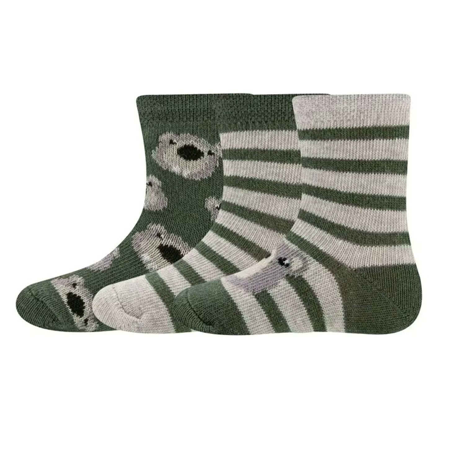 Oliv-dunkel beige mel