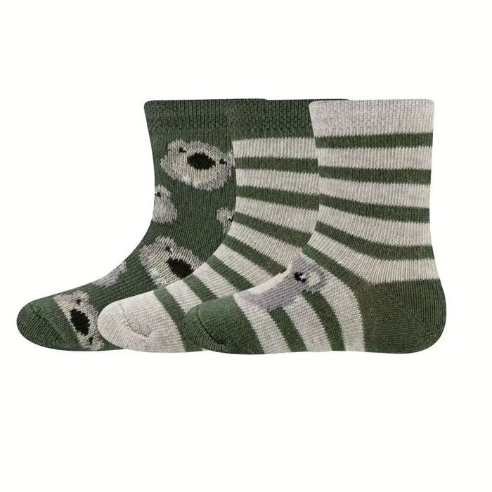 Oliv-dunkel beige mel