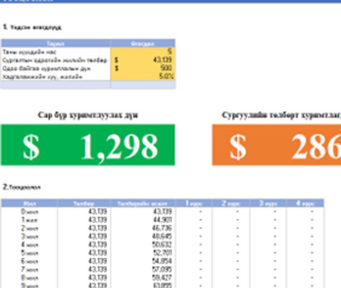Сургалтын төлбөрийн хуримтлал