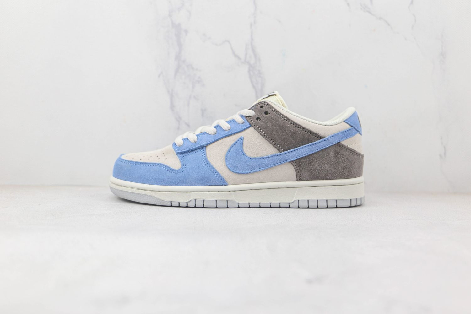 Nike SB Dunk Low Prm White Navy Blue Dark Grey 