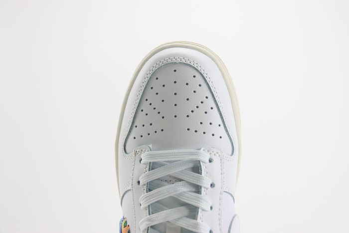Nike Dunk Low GS "Rainbow Laces" White Cream 