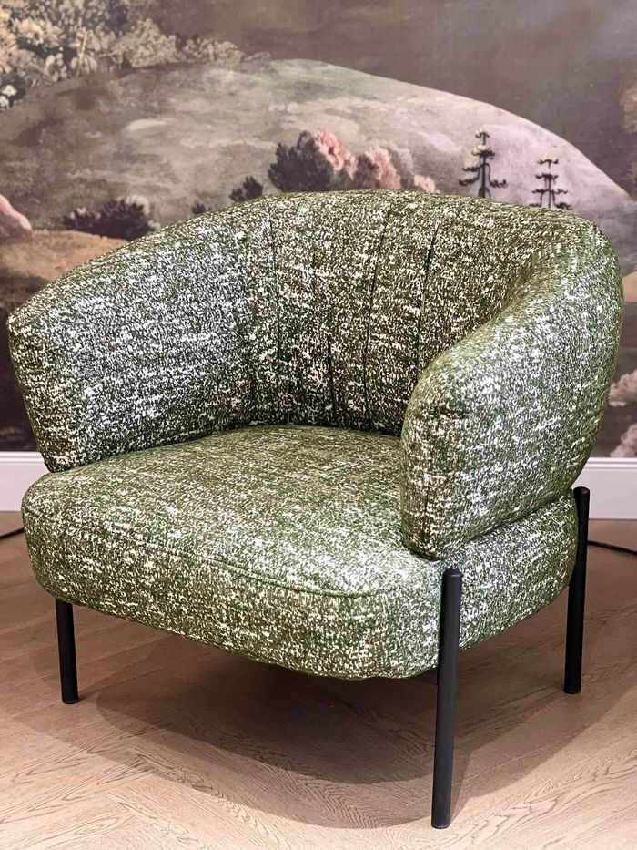 Green arm chair