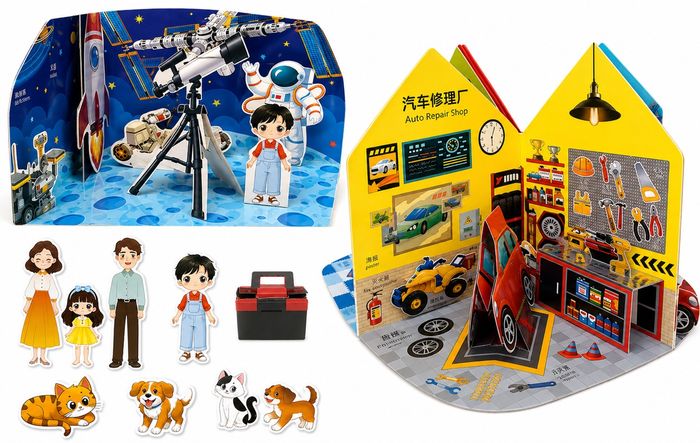 3D Playing Book for Boys